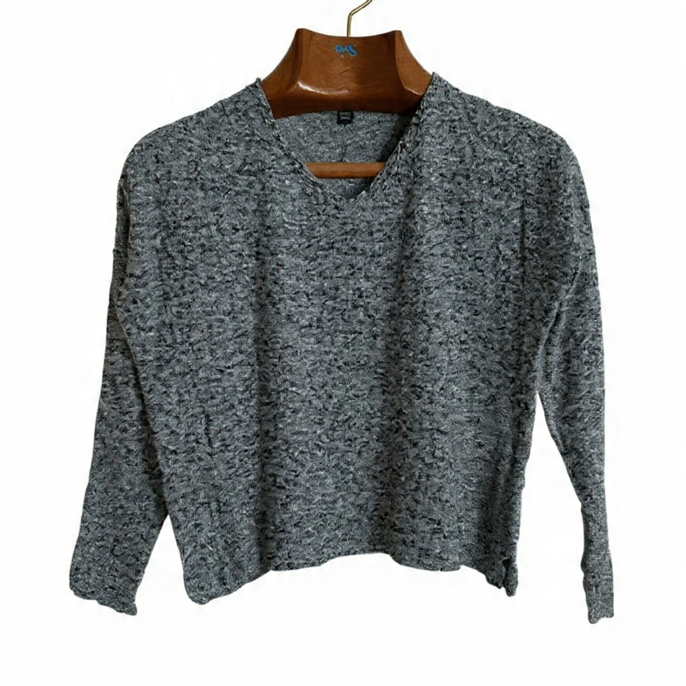 Eileen Fisher Organic Linen And Organic Cotton V Neck Pullover Minimalist